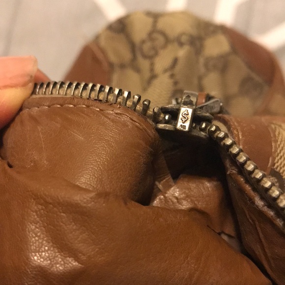 GUCCI Web Sherry Line Limited Edition Boston Bag Canvas w/Leather handles - Picture 16 of 16